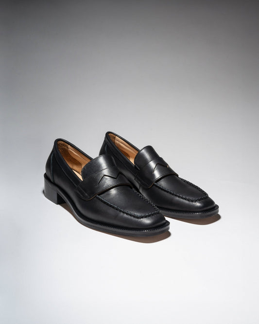 EAGLE PENNY LOAFERS Black - LAX
