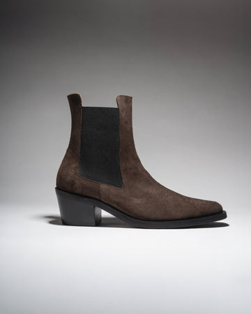 ARUJU Dark brown suede Chelsea Boot - LAX