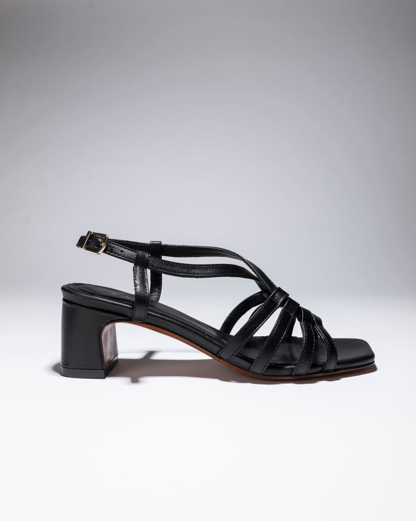 BASKET HEEL Black - LAX