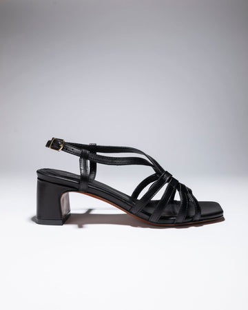 BASKET HEEL Black - LAX