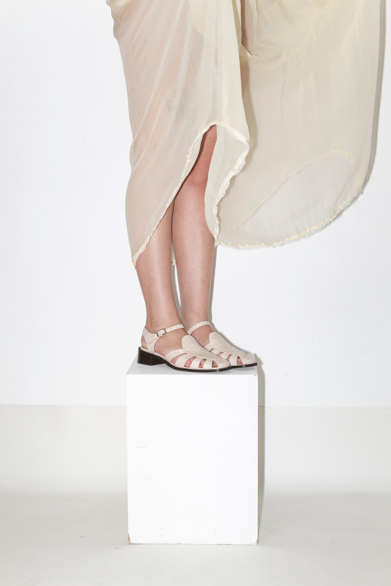 BAT - GALIM Cream Croc - LAX