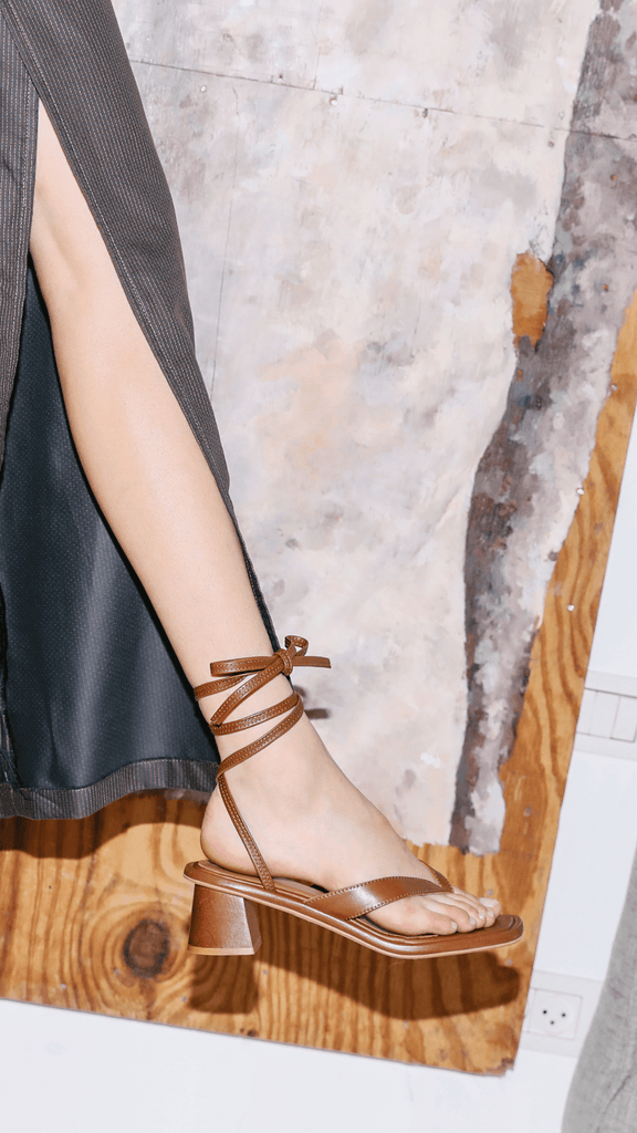 EILAT HEEL Nut Brown - LAX