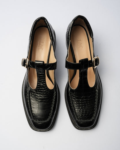 FALCON T - BAR Black croco - LAX