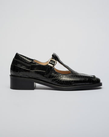 FALCON T - BAR Black croco - LAX