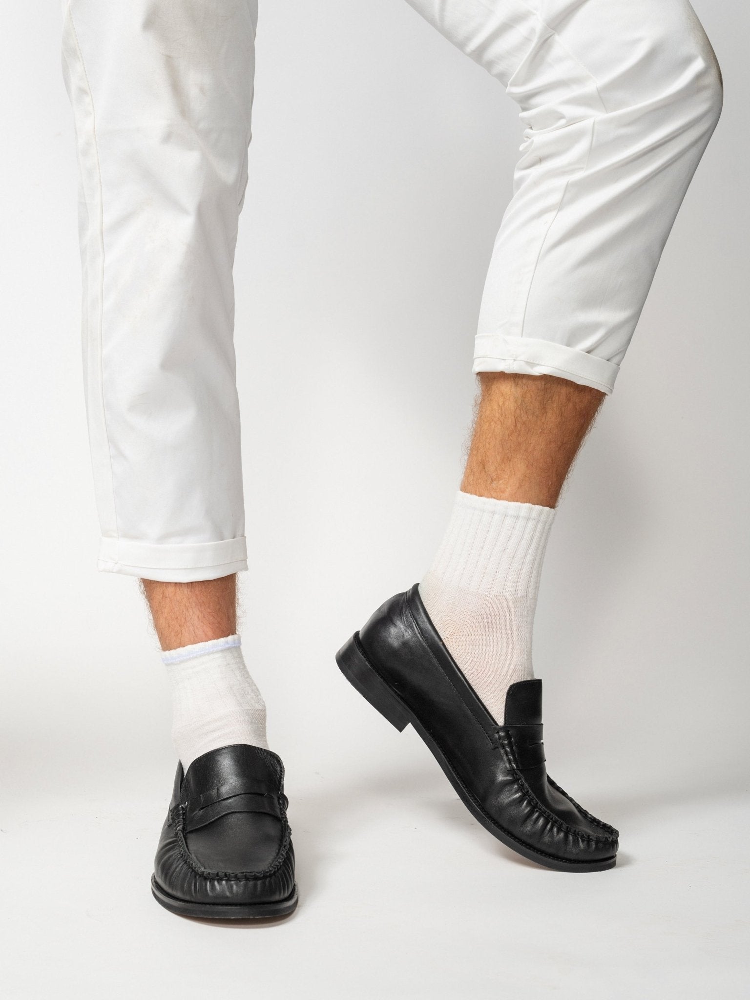 JEAN MAN LOAFERS Black - LAX