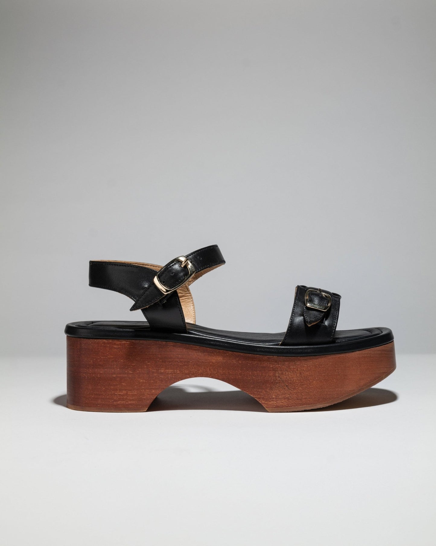 PARDES SANDAL CLOGGY HIGH PLATFORM Black - LAX