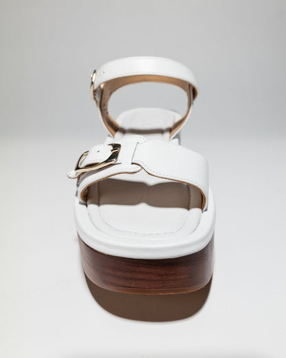 PARDES SANDAL CLOGGY HIGH PLATFORM White - LAX