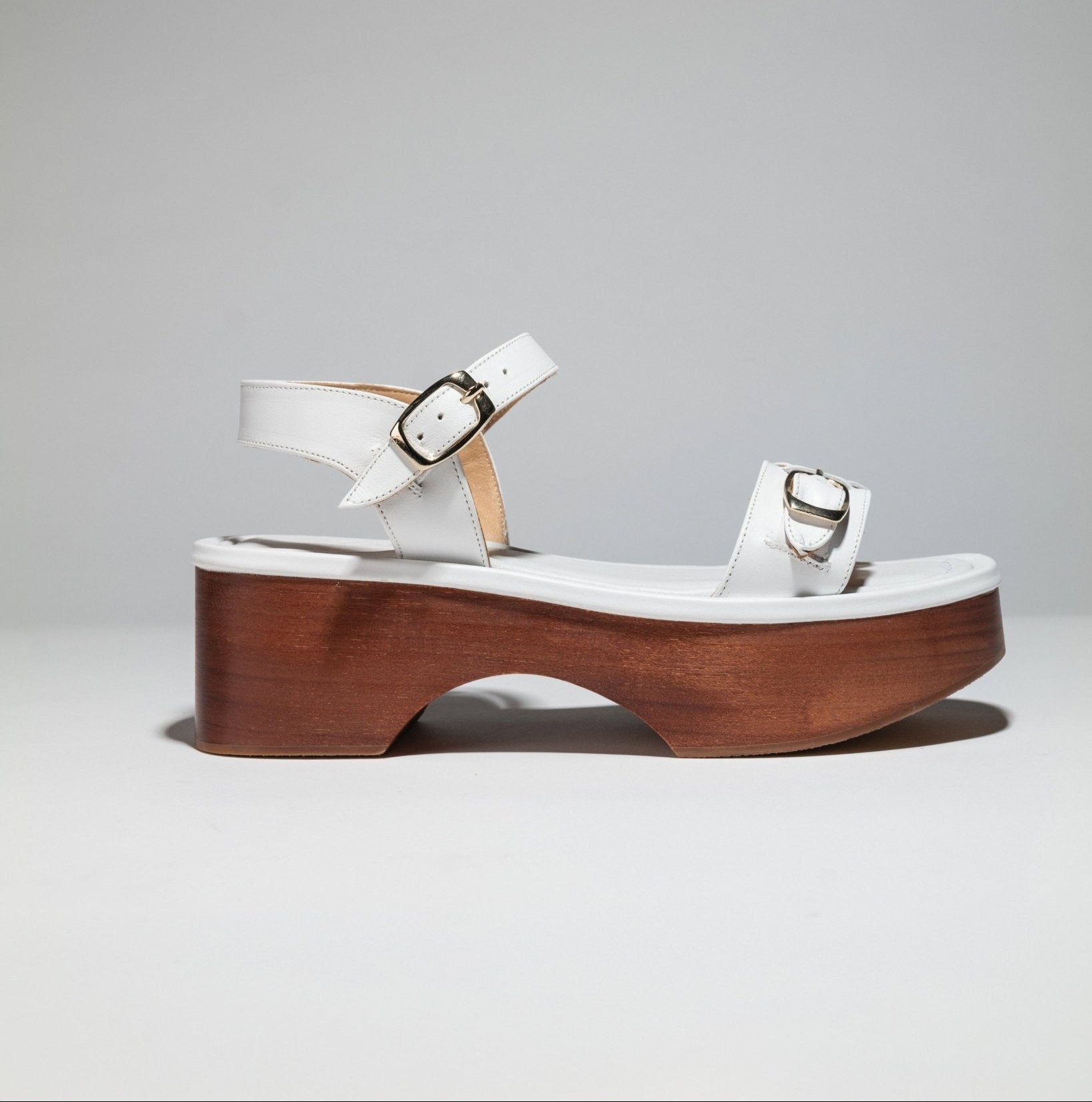 PARDES SANDAL CLOGGY HIGH PLATFORM White - LAX