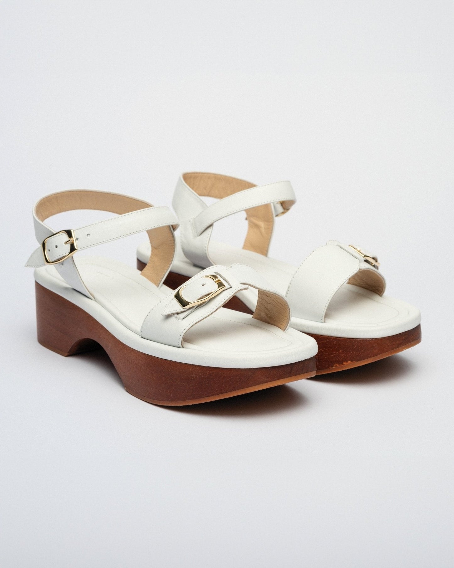 PARDES SANDAL CLOGGY PLATFORM White - LAX