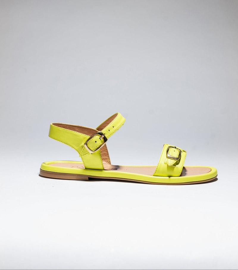 PARDES SUN - dals Lemon Yellow Smooth Leather - LAX