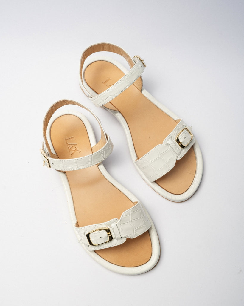 PARDES White Croc Leather - LAX
