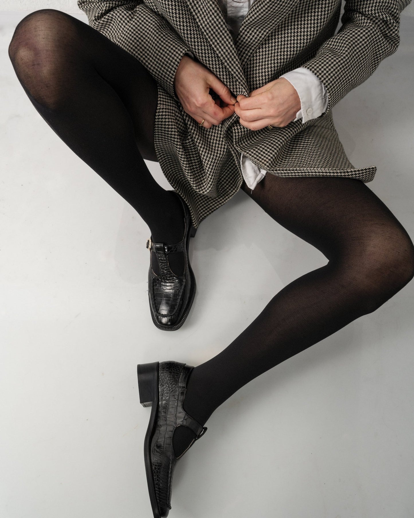 SAM T - BAR Black Croc - LAX