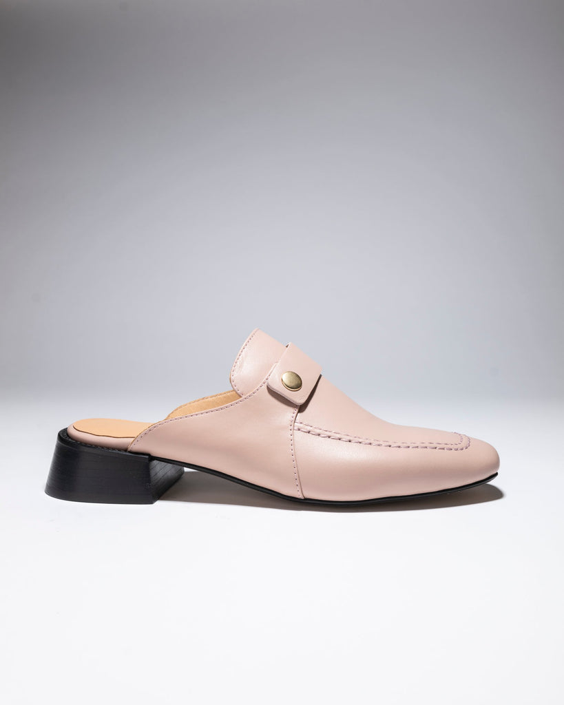 TEDDY'S FLAT MULES Nude - LAX